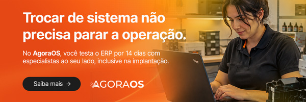Trocar de sistema não precisa parar a operação. No AgoraOS, você testa o ERP por 14 dias com especialistas.