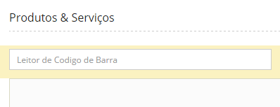 Leitor de Código de Barras