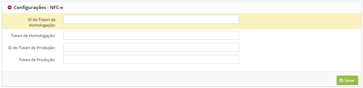 Config NFC-e