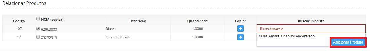 relacionar produto 2