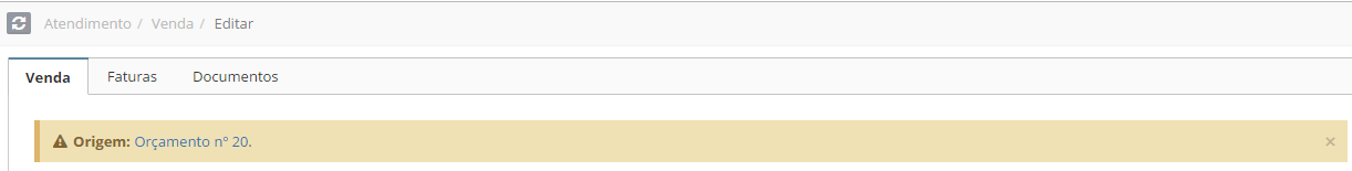 Origem Orç Venda