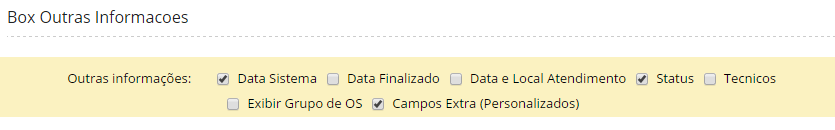 Box Outras Informações