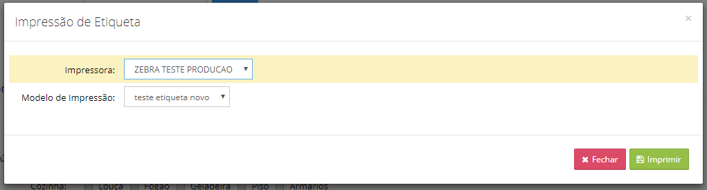 impressão etiqueta