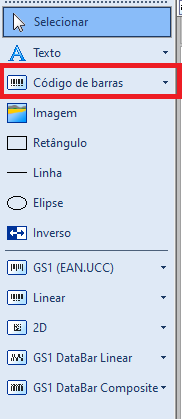 Menu_Código de Barras